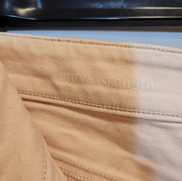 Loft pink curvy straight leg jeans - Picture 2 of 5